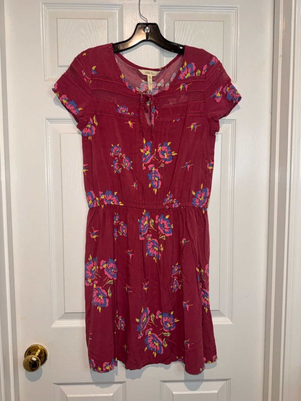 Matilda Jane Magenta Floral Dress. Size M